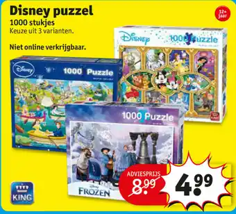 Kruidvat Disney puzzel aanbieding
