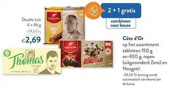OKay Côte d`or double lait aanbieding