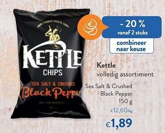 OKay Kettle sea salt + crushed black pepper aanbieding