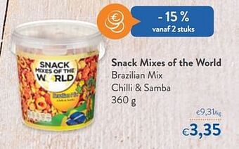 OKay Snack mixes of the world brazilian mix chilli + samba aanbieding