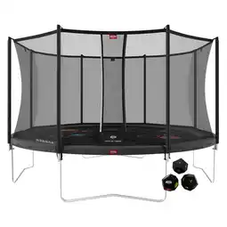 Decathlon Trampoline + Veiligheidsnet BERG Favorit Regular Rond 430 multicolor aanbieding