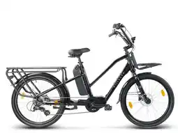 Decathlon Villette Longtail, midmotor ebike transport 13Ah 7sp zwart aanbieding