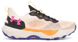Decathlon Under Armour Infinite Pro Trailschoenen Beige/Geel/Blauw Unisex aanbieding