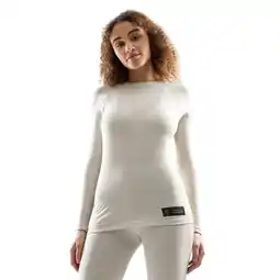 Decathlon Dames Wintersport wol ondershirt Ultimate Silt Beige aanbieding