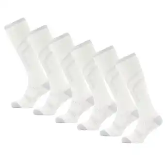 Decathlon Skisokken Lightweight 6-pack Wit aanbieding