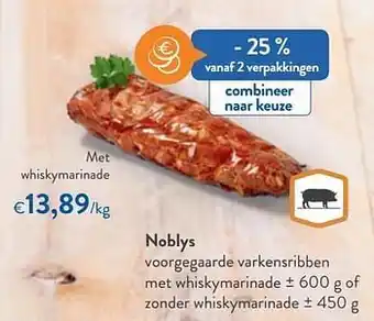 Noblys met whiskymarinade