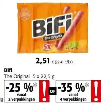 Colruyt Bifi the original aanbieding