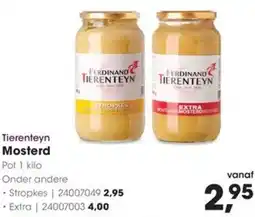Hanos Tierenteyn Mosterd aanbieding