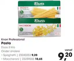 Hanos Knorr Professional Pasta aanbieding