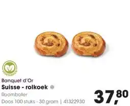 Hanos Banquet d'Or Suisse - rolkoek aanbieding