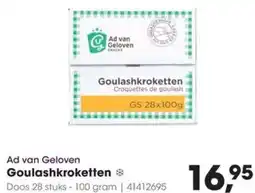 Hanos Ad van Geloven Goulashkroketten aanbieding