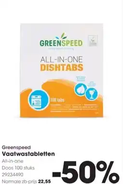Hanos Greenspeed Vaatwastabletten aanbieding