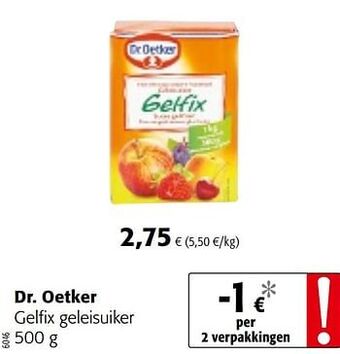 Colruyt Dr. oetker gelfix geleisuiker aanbieding