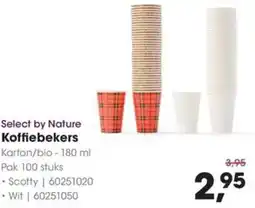 Hanos Select by Nature Koffiebekers aanbieding