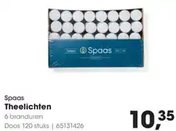 Hanos Spaas Theelichten aanbieding