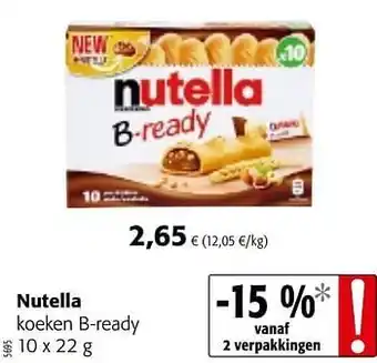 Colruyt Nutella koeken b-ready aanbieding