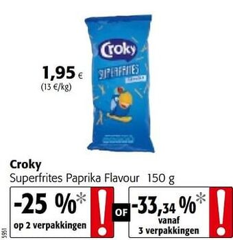 Colruyt Croky superfrites paprika flavour aanbieding