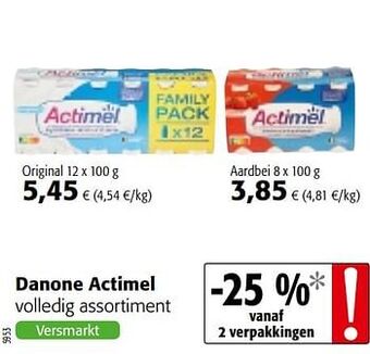 Colruyt Danone actimel aanbieding