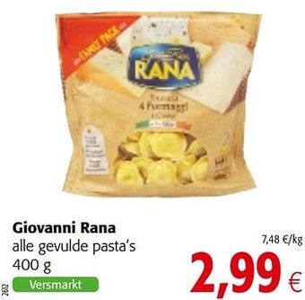 Colruyt Giovanni rana alle gevulde pasta`s aanbieding