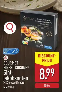 ALDI Gourmet finest cuisine Sint Jakobsnoten aanbieding