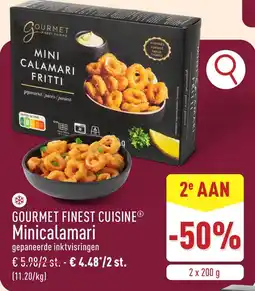 ALDI GOURMET FINEST CUISINE Minicalamari aanbieding
