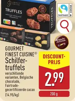 ALDI Gourmet finest cuisine Schilfertruffels aanbieding