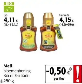 Colruyt Meli bloemenhoning bio of fairtrade aanbieding