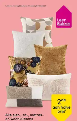Leen Bakker Alle sier zitmatras- en woonkussens aanbieding
