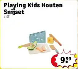Kruidvat Playing kids houten snijset aanbieding
