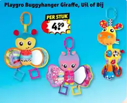 Kruidvat Playgro buggyhanger giraffe uil of bij aanbieding