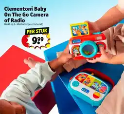 Kruidvat Clementoni baby on the go camera of radio aanbieding