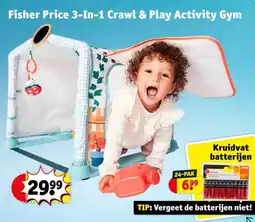 Kruidvat Fisher price 3-in-1 crawl & play activity gym aanbieding