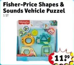 Kruidvat Fisher price shapes & sounds vehicle puzzel aanbieding