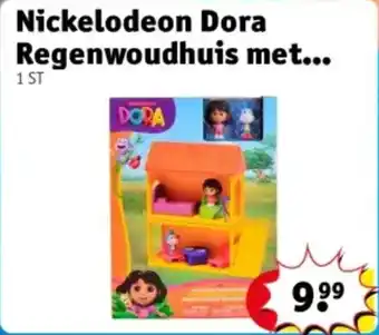 Kruidvat Nickelodeon dora regenwoudhuis met aanbieding