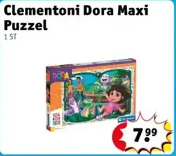Kruidvat Clementoni dora maxi puzzel aanbieding