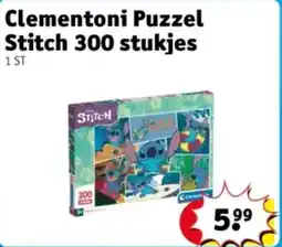Kruidvat Clementoni Puzzel Stitch 300 stukjes aanbieding