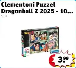 Kruidvat Clementoni Puzzel Dragonball Z 2025 - 10 aanbieding