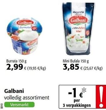 Galbani volledig assortiment