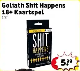 Kruidvat Goliath Shit Happens 18+ Kaartspel aanbieding