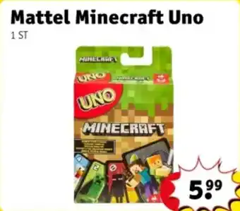 Kruidvat Mattel Minecraft Uno aanbieding