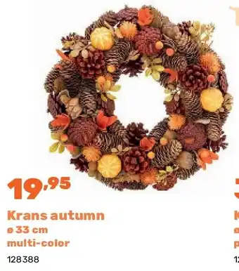 Happyland Krans autumn ø 33 cm multi-color aanbieding