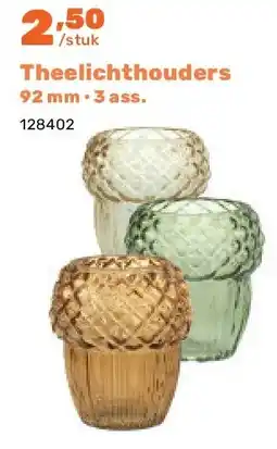 Happyland Theelichthouders 92 mm • 3 ass aanbieding