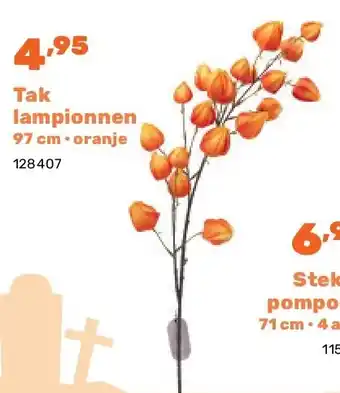 Happyland Tak lampionnen 97 cm • oranje aanbieding
