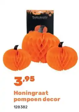 Happyland Honingraat pompoen decor aanbieding