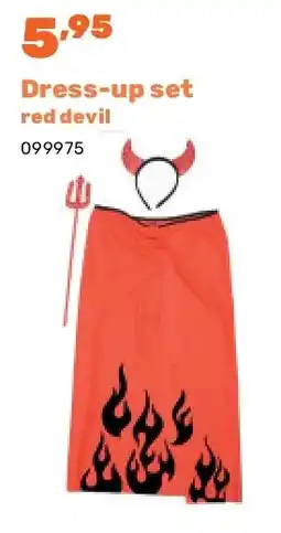 Happyland Dress-up set red devil aanbieding