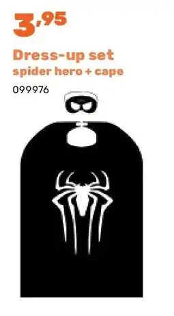 Happyland Dress-up set spider hero + cape aanbieding