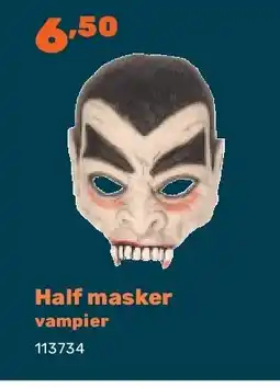 Happyland Half masker vampier aanbieding