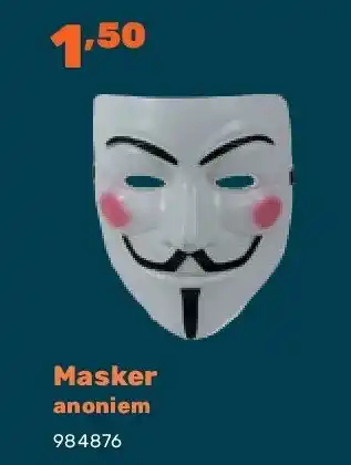 Happyland Masker anoniem aanbieding