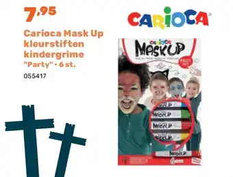 Happyland Carioca Mask Up kleurstiften kindergrime Party • 6 st aanbieding