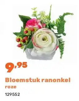 Happyland Bloemstuk ranonkel roze aanbieding